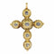 Pendentif La croix en diamant Ciselé : un joyau unique de l'art baroque 58 Facettes 24096-0095