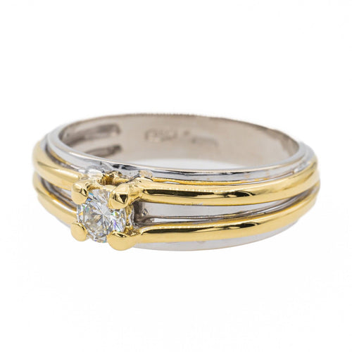 Bague 55 Bague Solitaire Or blanc Diamant 58 Facettes 2770787CN