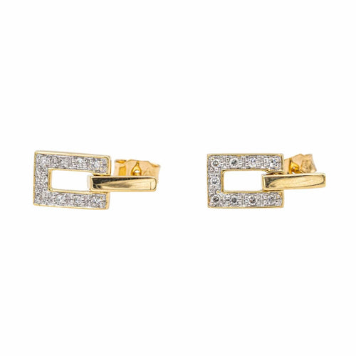Boucles d'oreilles Boucles d'oreilles Puces Or jaune Diamant 58 Facettes 3577294CN