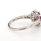 51 Bague Tiffany & Co Burma Ruby Diamond des années 60 en platine 58 Facettes G13161