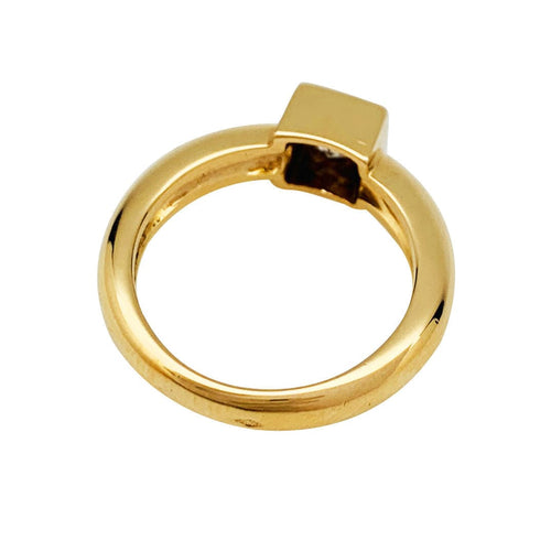 Bague 52 Solitaire Fred Paris diamant princesse, or jaune. 58 Facettes 33668