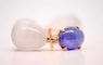 Boucles d'oreilles Boucles d'oreilles en or, tanzanites et diamants 58 Facettes
