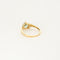 Bague 49 Bague solitaire or jaune et aigue marine 58 Facettes VAN01622
