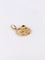 Pendentif charms ancien serpent or jaune