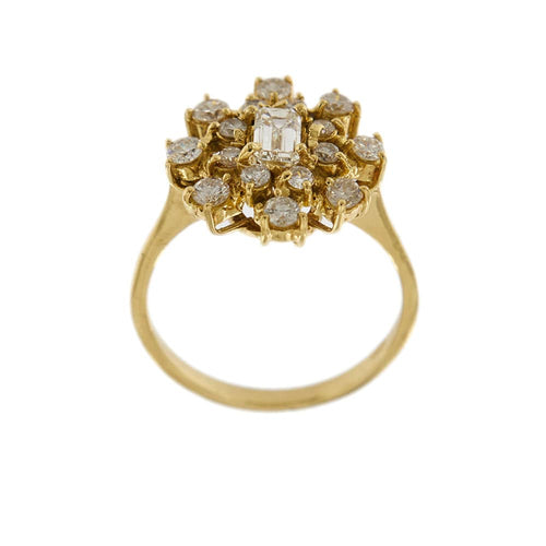 Bague 58 Bague Fleur diamants 58 Facettes 25381