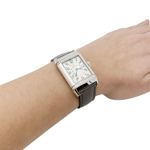 Montre Montre Jaeger-LeCoultre, "Reverso Duetto", en or blanc et diamants. 58 Facettes 33700