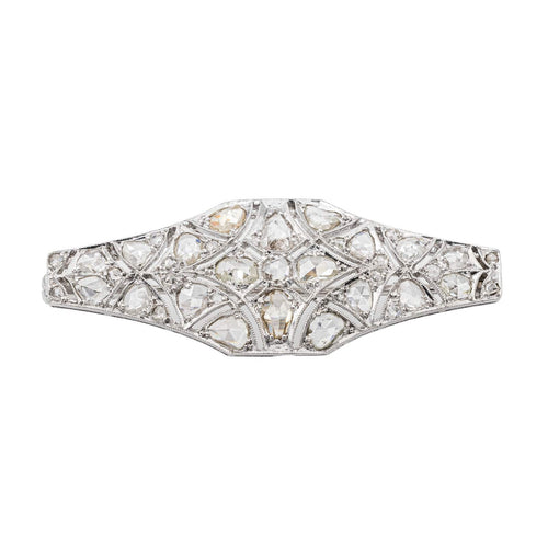Broche Broche Epingle Or blanc Diamant 58 Facettes 3376672CN