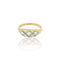 Bague 55 Antique yellow gold diamond ring 58 Facettes