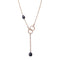 Collier Collier Pomellato, "Nudo", or rose, obsidiennes, diamants noirs. 58 Facettes 33631