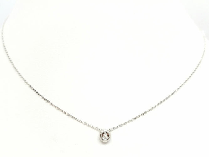 Collier Collier Or blanc Diamant 58 Facettes 579045RV