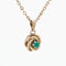 Pendentif Pendentif nid pierre verte or jaune 58 Facettes 16-229A