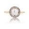 Bague 53 Bague ancienne ronde perle de culture et diamants taillés en rose 58 Facettes 24-346