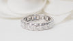 Bague 51 Alliance américaine ancienne en platine et diamants 58 Facettes 31882