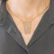 Collier Collier draperie or jaune et or gris 58 Facettes ENG105302