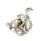 Broche Broches à revers en platine au design rétro avec diamants 58 Facettes A1156