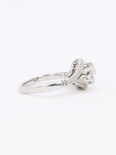 Bague 52 Bague vintage toi et moi or blanc diamants 58 Facettes 1110.5