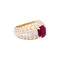 Bague 51 Bague Cartier "Gina" or jaune, diamants, rubis. 58 Facettes 34147