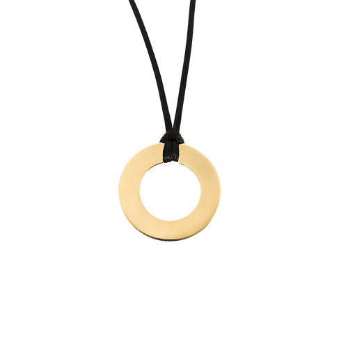 Collier DINH VAN - Collier pendentif CIBLE or jaune 58 Facettes BO/250037