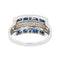 Bague 57 Bague Or blanc Saphir 58 Facettes 3646128CN