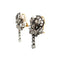 Broche Parure Fleur En Diamants, Argent Et Or 19ème Siècle 58 Facettes