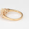 Bague 54 Alliance anniversaire vintage en or jaune 14 carats avec 5 diamants de 1,40 ct 58 Facettes G14065
