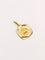 Pendentif Médaille amour Augis carrée Plus qu'hier moins que demain or jaune diamant rubis 58 Facettes J512