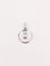 Pendentif Médaille amour Augis ronde Plus qu'hier moins que demain or blanc diamant rubis 58 Facettes J495