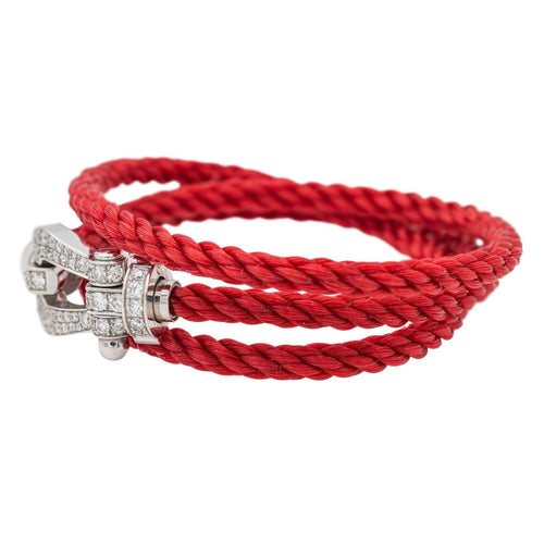 Bracelet Fred Bracelet Force 10 Or blanc Diamant 58 Facettes 3552052CN