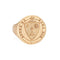 Bague 64 Chevalière vintage lourde « Reach For The Stars » en or jaune pour homme, taille 11 58 Facettes G14044