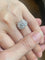 Bague Bague Art Deco 1930 en platine et brillants. 58 Facettes