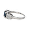 Bague 54 Bague Platine Saphir, Diamant 58 Facettes 4425766CN