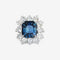Bague Bague Saphir de Madagascar octogonal bleu vert de 6,18 carats Gem Paris 58 Facettes ANR-9293