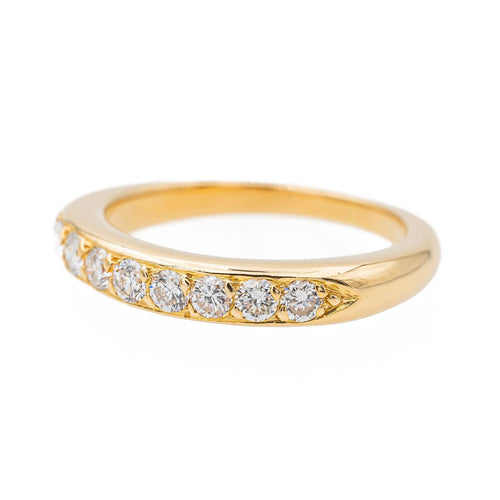 Bague 50 Bague Demi alliance Or jaune Diamant 58 Facettes 3574924CN