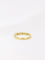 Bague 52 Demi-Alliance américaine en or jaune et diamants 0.2 ct 58 Facettes J114