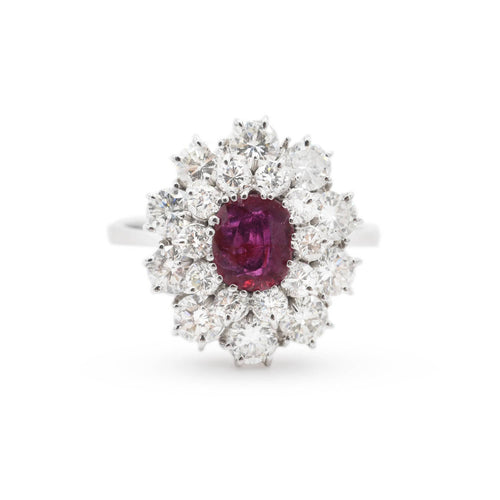 Bague Bague contour en rubis cambodgien 58 Facettes