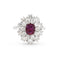 Bague Bague contour en rubis cambodgien 58 Facettes