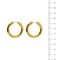 Boucles d'oreilles Boucles d'oreilles créoles en or jaune 58 Facettes 38302