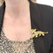 Broche Broche Sanz, "Tigre", or jaune, diamants, rubis, émail. 58 Facettes 33828