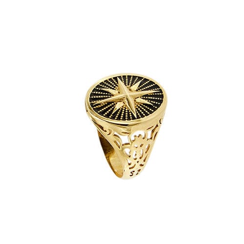 Bague 62 Bague bouclier en or jaune pour homme 58 Facettes 33408