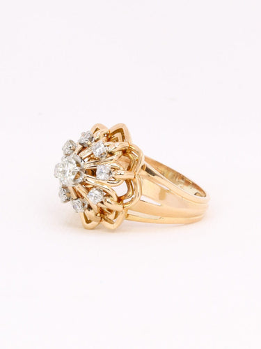 Bague 53 Bague dome vintage diamants 58 Facettes 959
