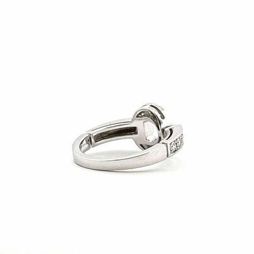 Bague 51 Bulgari - Bague "Bvlgari Classic" or blanc 18 carats et diamant 58 Facettes
