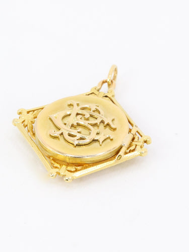 Pendentif Pendentif Chimère Art Nouveau or jaune nacre 58 Facettes 1149.2
