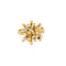 Bague 53 Bague or jaune et gris 58 Facettes CHAL0246