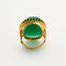 Bague Bague or jaune chrysopase 58 Facettes LP968/14