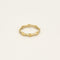 Bague 53 Anneau en or jaune et or gris 58 Facettes ASN0332