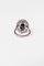 Bague 51 Bague Marguerite en platine, saphir et diamants 58 Facettes