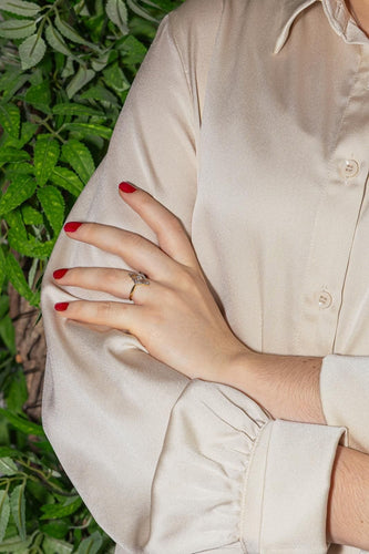 Bague 52 Bague Marquise Or jaune, Platine Diamant 58 Facettes 4615340CN
