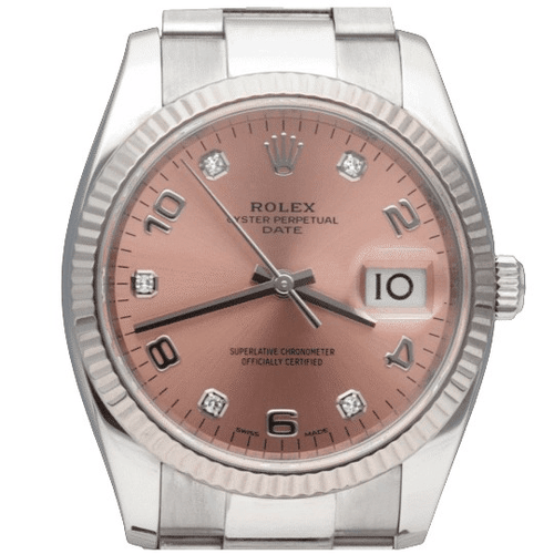 Montre Rolex Montre Date 34 mm Diamants 58 Facettes MT41694