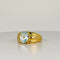 Bague Bague vintage avec aigue-marine ovale 58 Facettes 2505004