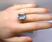Bague en or jaune 18 carats et aigue marine